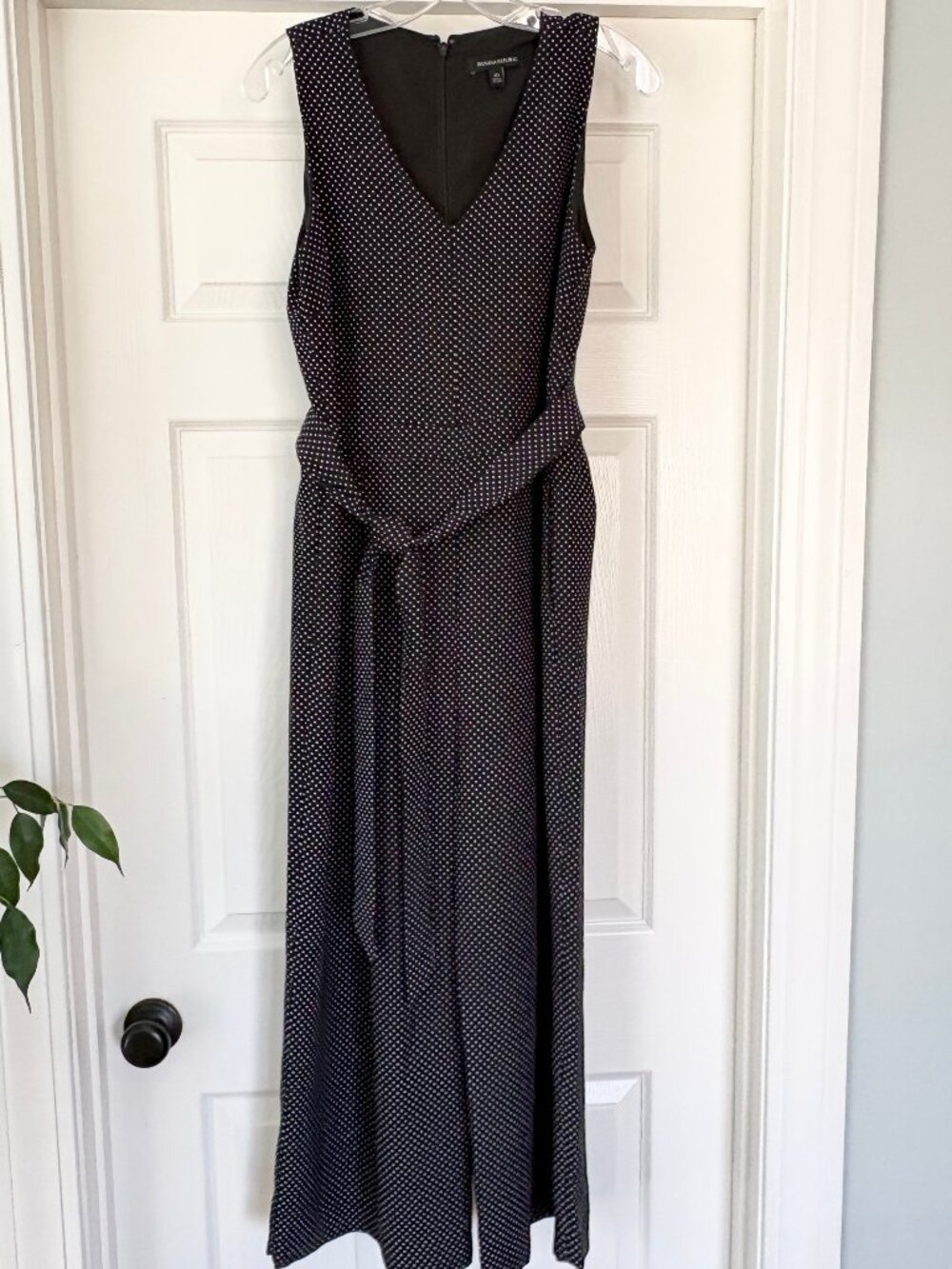 Banana Republic polka dot jumpsuit, altered to 10P